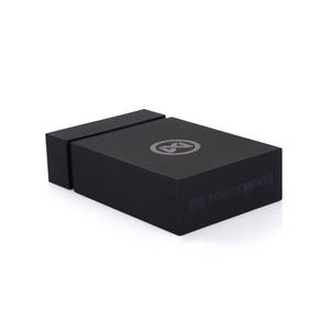 Boîte-cadeau de luxe personnalisée à tiroir coulissant en papier noir pour le kit de toilettage de la <span class=keywords><strong>barbe</strong></span> des hommes emballage de doublure en éponge stratifiée mate pour hommes - Product Image 5