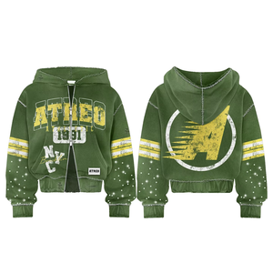 Tuta Sportiva Blu con Strass e Paillettes, Set con Felpa con Cappuccio e Berretto, Dettagli in Pietra Preziosa, Personalizzabile Unisex in Vendita - Product Image 5