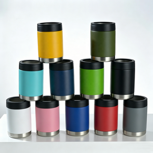 กระติกเก็บความเย็นสำหรับกระป๋องขนาด 12 ออนซ์/14 ออนซ์/16 ออนซ์, กระติกสุญญากาศสำหรับกระป๋อง, ที่เก็บกระป๋องแบบฉนวนกันความร้อน, กระติกเก็บความเย็นสำหรับขวดเบียร์สแตนเลส, ช่วยรักษาความเย็น - Product Image 3