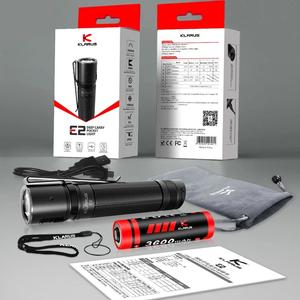 Nueva <span class=keywords><strong>Linterna</strong></span> LED Recargable <span class=keywords><strong>Klarus</strong></span> Mini XHP35 HI de 1600 Lúmenes, <span class=keywords><strong>Linterna</strong></span> de Búsqueda Impermeable con Batería 18650 para Defensa Personal - Product Image 1