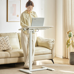 Computadora ajustable en altura de alta calidad sobre la mesa auxiliar de la cama con ruedas ocultas movibles en el hospital - Product Image 3