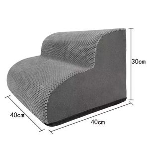 Vente directe d'usine, <span class=keywords><strong>escalier</strong></span> <span class=keywords><strong>pour</strong></span> <span class=keywords><strong>chien</strong></span> en tissu polaire durable antidérapant à 4 marches, amovible et lavable <span class=keywords><strong>pour</strong></span> petit <span class=keywords><strong>chien</strong></span> - Product Image 4