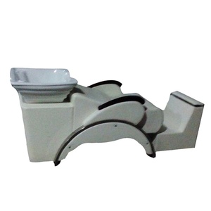 Chaise de shampooing de <span class=keywords><strong>salon</strong></span> en cuir synthétique SPC006 avec contre-lavage confortable pour les salons de coiffure et les hôtels - Product Image 1