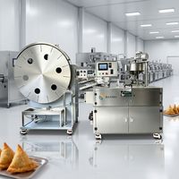 Machine professionnelle industrielle entièrement automatique pour la fabrication de samosas avec scellage précis en 4 étapes pour éviter les fuites de garniture