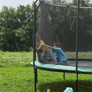 Zoshine in lega di acciaio alto rimbalzo trampolino grande salto tappetino adatto sopra 3 anni trampolino con tenda da giardino - Product Image 6