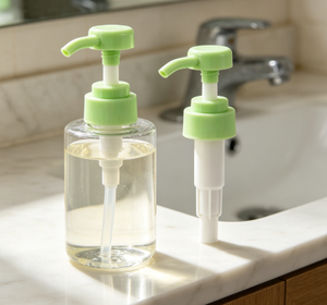 Dispensador de loción de plástico 30/410, tapa de bomba verde de PP para champú, gel de ducha, para botella vacía de cosméticos y jabón corporal. - Product Image 4