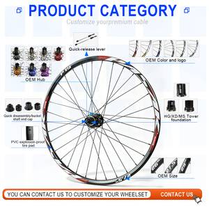 Roues de <span class=keywords><strong>vélo</strong></span> VTT 26/27,5/29 <span class=keywords><strong>pouces</strong></span>, roulement avant 2 arrière 4, 7-11/12 vitesses, frein à disque six trous, QR100 135, moyeu en alliage, jante de <span class=keywords><strong>vélo</strong></span> de montagne - Product Image 2