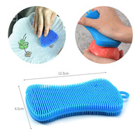Brosse de nettoyage de fruits et légumes en silicone souple pour la cuisine