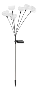 Lampe LED solaire étanche en forme de méduse pour extérieur, <span class=keywords><strong>cour</strong></span>, balcon, camping - Champignon décoratif en fibre optique pour sol, IP65 - Product Image 2