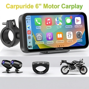 Carpuride W603D Navigation <span class=keywords><strong>GPS</strong></span> pour moto, écran intelligent sans fil CarPlay Android Auto, navigation pour moto, Bluetooth - Product Image 1
