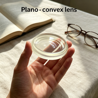 High Precision Step Plano Convex Lens 38mm Outer Diameter 33mm Inner Diameter 6mm Edge Thickness for Industrial Optic System