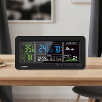 Station météo domestique portable EMAF OEM avec capteur à distance, horloge numérique couleur, prévisions automatiques sans fil et fonction de charge