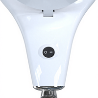 Loupe de lecture professionnelle à pince, à intensité réglable, avec éclairage LED et lampe à pince pour salon de beauté et extensions de cils