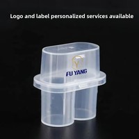 Boîte de rangement en plastique transparent PP rectangulaire pour flacons de vaccin de 3 à 20 ml, personnalisable en gros, pour petits flacons, étui pour peptides, Guangdong