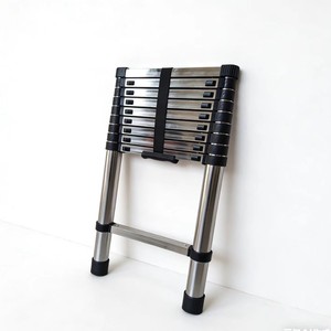 Escalera Telescópica de Acero Inoxidable de Fábrica, Escalera Multifuncional Tipo Espiga, Capacidad de Carga de 150 kg, para Uso Doméstico en Interiores - Product Image 1
