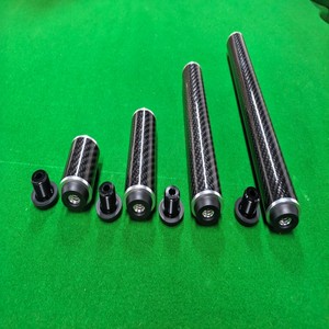 Extensión de Taco de Billar <span class=keywords><strong>HHB</strong></span> Factory de 8 Pulgadas, Fibra de Carbono Negra Brillante, Resistente al Agua, Ligera y Duradera - Product Image 6