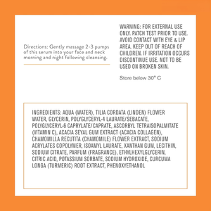 Sérum Visage OEM Vitamine C + Collagène - Restaure et Énergise les Peaux Fatiguées avec un Effet Éclaircissant, et un Curcuma qui Améliore la Texture - Product Image 4