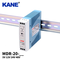 Alimentation électrique sur rail DIN MDR-20 20W 5V 12V 15V 24V AC/DC, ultra-mince 22,5 mm pour l'automatisation industrielle PLC