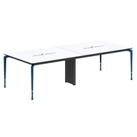 Fournisseurs de bureaux modulaires pour salles de conférence, bureaux industriels, meubles blancs, grands et petits, table de réunion pour 8 personnes