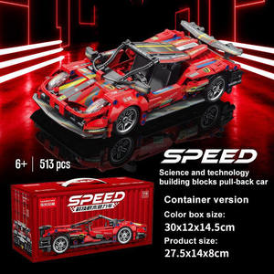 Ept nóng bán 1:18 kỹ thuật RC siêu đua xe khối xây dựng tương thích tự làm đồ chơi cho trẻ em ABS nhựa đóng gói trong Bộ hộp - Product Image 3