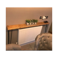 Table console étroite rustique à succès avec pieds en forme de chevilles, table de couloir en bois au caractère distinctif, table murale, étagère de radiateur en bois