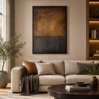 Peinture à l'huile abstraite texturée minimaliste sur toile grand format, personnalisée en gros, peinte à la main, pour décoration murale intérieure