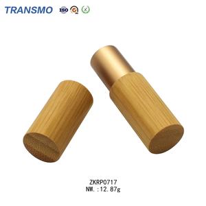 Eco-Friendly Customizable <b>Bamboo</b> Lip Balm Tubes Empty Cosmetic Container with Screw Cap for Blush - Product Image 4