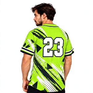 Uniforme Deportivo Personalizado al por Mayor, Jersey de Béisbol Atlético con Cuello en V, Tela Suave y Cómoda, para Hombres, Mujeres y Jóvenes - Product Image 2