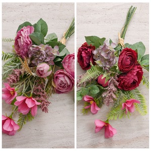 Ramo de Rosas Artificiales Carrying Dreams, Tela Plástica Tejida, Decoración para el Hogar, Accesorios para Bodas CF01328C - Product Image 3