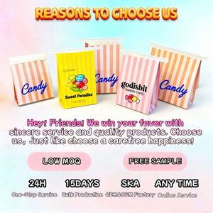 Bolsas de Regalo Personalizadas con Logotipo, Color Rosa, para Fiestas Infantiles, Bolsas de Papel Resistentes a la Grasa, Materiales Reciclados, Cierre Metálico - Product Image 6