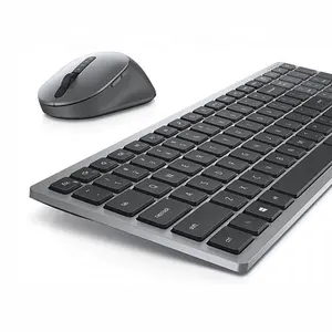 Dell KM7120WマルチデバイスキーボードおよびマウスコンボRFワイヤレスQWERTYグレー