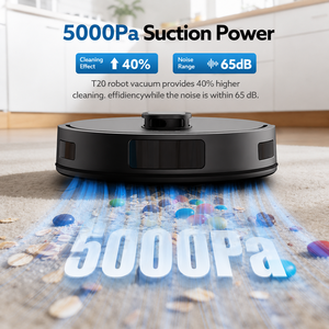 OEM GT20 Smart Robot Vacuum <b>Mop</b> LiDAR Navigation 5000Pa Suction Auto Dock App and Voice Control 3 in 1 Cleaning - Product Image 2