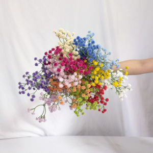 Nouvelles <span class=keywords><strong>fleurs</strong></span> artificielles en PVC souple type Gypsophile pour décorations de mariage, intérieur et extérieur, vente en gros - Product Image 1