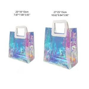 Factory direct sale wholesale custom logo printed eco friendly gift PVC tote shopping bag supplier