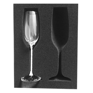 Shock Absorbing Foam Instant Foam Packaging Gold Mailer <strong>Box</strong> Custom Boxes With Foam Inserts Wine Glass Bottle Protection - Product Image 5