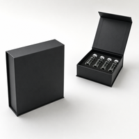 Boîte rigide personnalisée à fermeture magnétique pour flacons de peptides, avec insert en mousse EVA pour flacons de sérum en verre