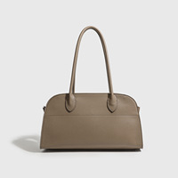 Bolso tote de cuero genuino de dos capas para mujer, de gran capacidad, para ir al trabajo, con cremallera oculta, muy vendido.