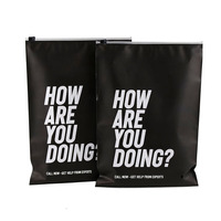 Sacs Ziplock pour l'emballage des vêtements, sacs Ziplock noirs givrés pour vêtements, sacs d'emballage pour vêtements en CPE mat givré personnalisés