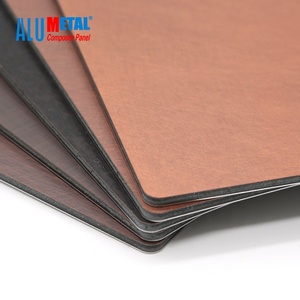 Nhôm Alucobond Đồng Nhôm <span class=keywords><strong>Composite</strong></span> ACP Thép Bảng Màu Anodized 1.22M 1.5M 2M Chiều Rộng - Product Image 2