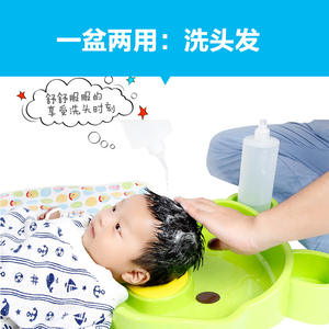 Lavabo con forma de oso de dibujos animados verde para niños, material de PP engrosado, diseño duradero, 30x35x10cm, forma irregular - Product Image 2