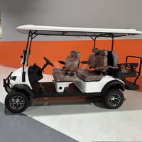 Voiturette de golf électrique tout-terrain rapide 4x4 70 mph avec volant, importée, avec portes
