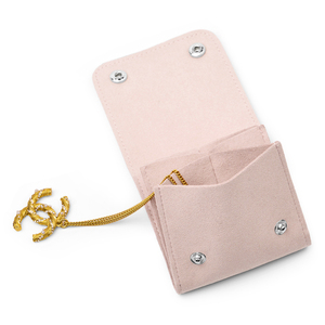 FANXI China Custom pink Durable Microfiber Jewelry Gift Bag with Button Ring Earrings Bangle Storage Package Jewelry <b>Pouch</b> - Product Image 2