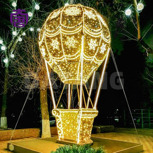 Luces Decorativas de Globos Aerostáticos Navideños, Luces LED Impermeables para Exteriores, Decoración para Plazas, Calles, Parques, Festivales, Celebraciones de Invierno - Product Image 2