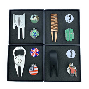 Coffret Cadeau Green Fork Golf : Marqueur de Balle Magnétique avec Clip de Casquette en Alliage de Zinc, Aimant Puissant pour Utilisation Extérieure - Product Image 1
