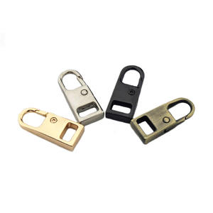 Kits de réparation de <span class=keywords><strong>fermeture</strong></span> éclair pièces, tirette en métal, originale de remplacement pour boucle cassée sac de voyage valise vêtement tête de <span class=keywords><strong>fermeture</strong></span> éclair - Product Image 6