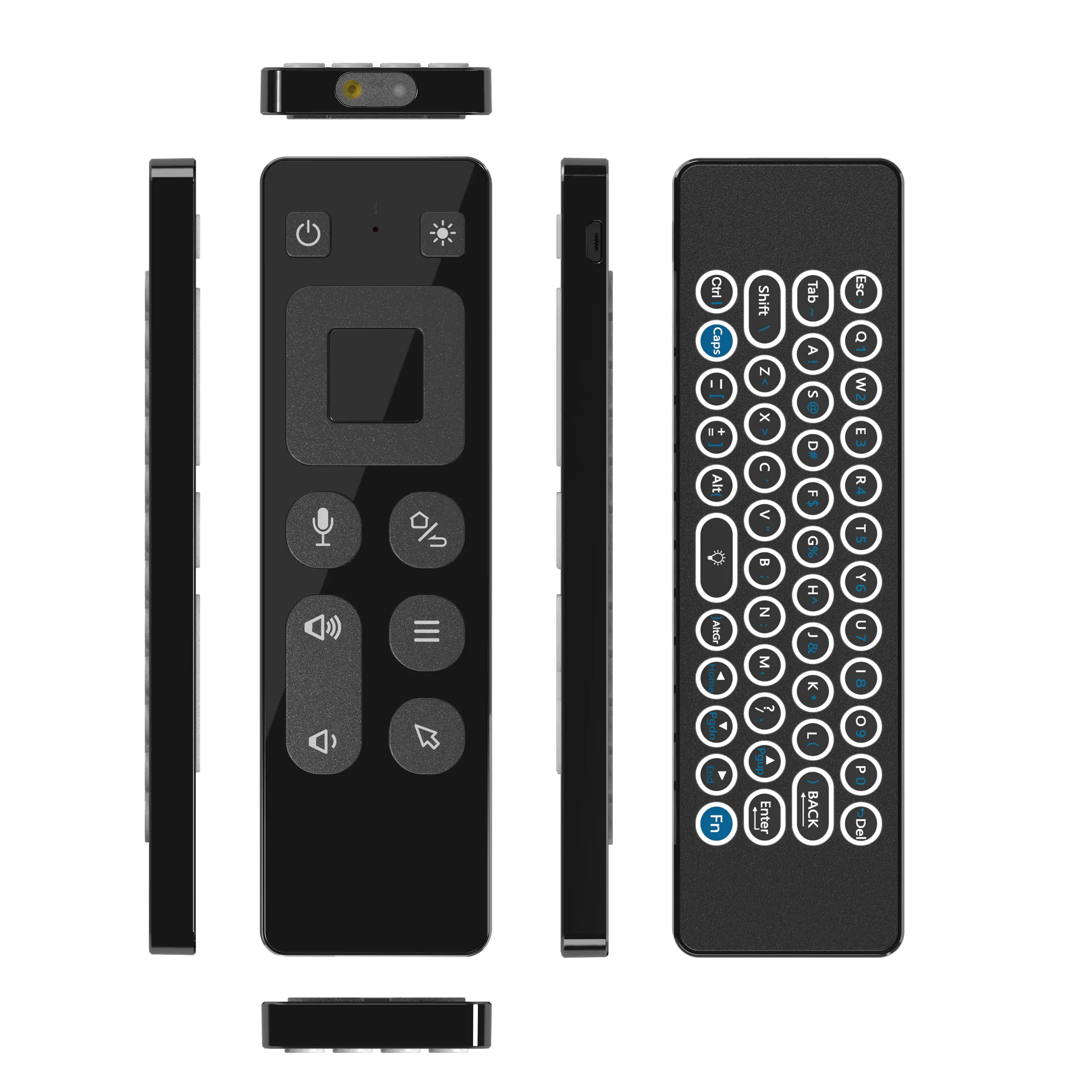 T9 2.4G wireless remote control with backlight keyboard