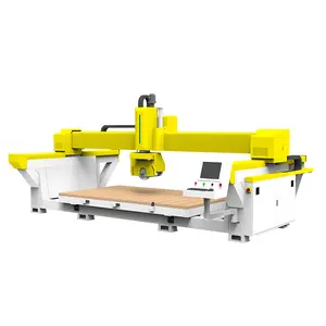 Jato de água granito bloco ponte viu 4 eixo 5 eixo pedra corte cnc router mármore gravura máquina