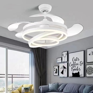 Ventilador de <span class=keywords><strong>Techo</strong></span> Retráctil LED moderno de gran oferta <span class=keywords><strong>con</strong></span> <span class=keywords><strong>luz</strong></span> dorada de lujo inteligente ventilador Invisible de 42 pulgadas ventilador de <span class=keywords><strong>techo</strong></span> LED <span class=keywords><strong>con</strong></span> <span class=keywords><strong>luz</strong></span> - Product Image 4