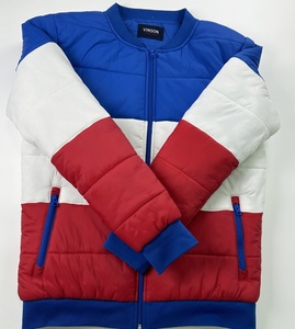 Chaqueta de plumón personalizable para hombre para actividades al aire libre de invierno de alta calidad a prueba de viento impermeable con logotipo de tela tejida unida - Product Image 1