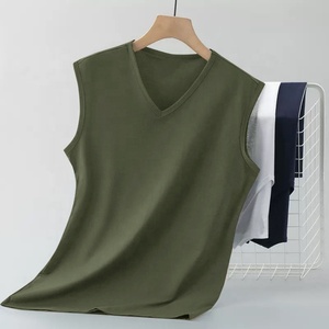 <span class=keywords><strong>T</strong></span>-shirts sans manches pour hommes avec design <span class=keywords><strong>T</strong></span>-shirts à <span class=keywords><strong>col</strong></span> en <span class=keywords><strong>V</strong></span> pour hommes - Product Image 1